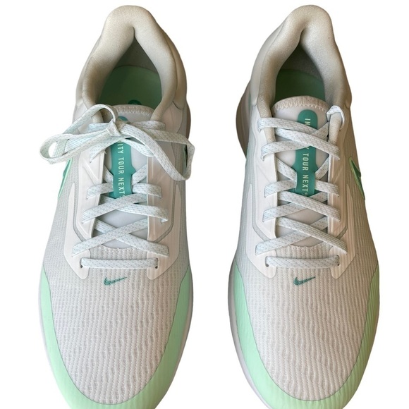 Nike Air Zoom Infinity Tour NEXT% Men’s Size 9 white Golf Shoes New - Picture 6 of 10